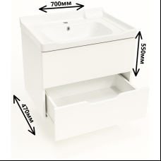 Тумба с раковиной Торнадо PLUS Т1 70x55x47