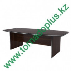 PS 0028. Стол для совещаний с закругленной фасадной частью столешницы 2400*1200*750