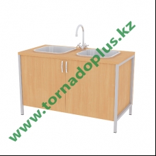 ШT 2058. Тумба с мойкой лабораторная 1200х600х750