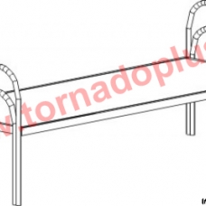 JK 4030. Кровать металлическая 2050х800х700