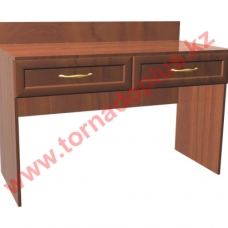 JS 0032. Туалетный стол (крышка со стеклом) (вставка - натуральный ратан) 1200х600х874