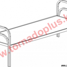 JK 4028. Кровать металлическая 2050х800х700