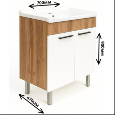 Тумба с раковиной Торнадо PLUS ХТ 2126 70x90x47